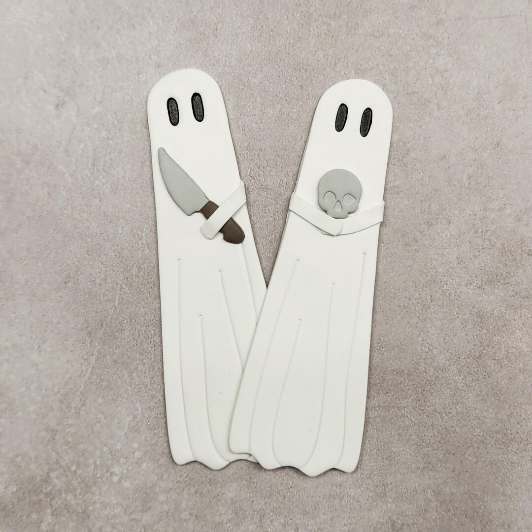 Skull/knife Ghost Bookmark | Forensic Themed Bookmark | Halloween - Etsy