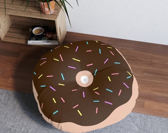 Doughnut Floor Pillow / Dog Bed  - Chocolate, Strawberry, Matcha Frosted with Sprinkles
