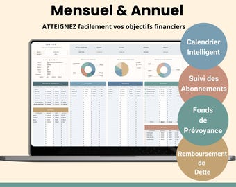 Budget Planner Francais Budget Mensuel Google Sheets Suivi Financier Planificateur Budgétaire Mensuel Feuille de Calcul Budgétaire Modèle