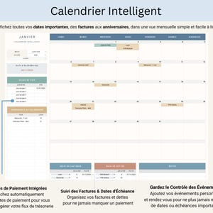 Budget Mensuel Annuel Budget Planner Francais Tableur Budget Mensuel Francais Planificateur Budget Feuilles Budgétaire Français French Suivi Budget Mensuel Tableau de budget mensuel, budgétisation basée sur zéro ainsi que pour le budget avec report