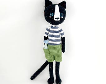 Padrão PDF gato preto pirata