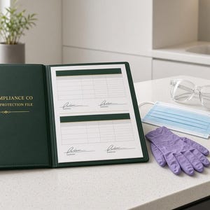 Dental New Hire Protection File | OSHA, HIPAA, Bloodborne Pathogens Training (Word Template)