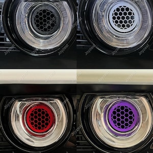 Headlight Insert  Air Intake Ring Grille Close Out Cover For Dodge Challenger