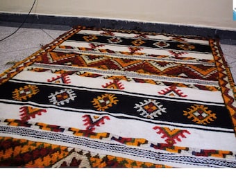 Taznakht carpet, morocco rug 4.7 X 12.2 feet