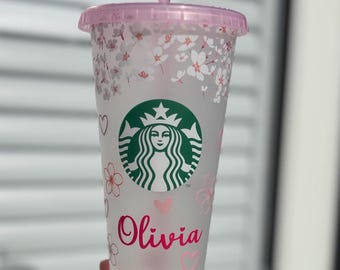 Sakura Starbucks Personalised cold cup