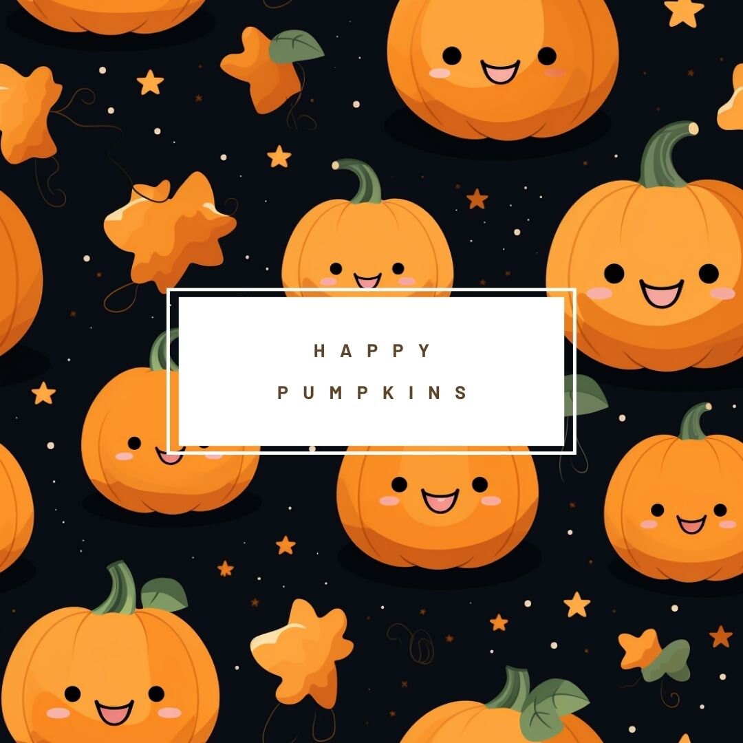 Halloween Pumpkins Seamless Pattern Digital Download Paper - Etsy