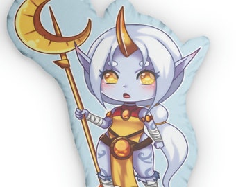 Soraka-kussen: pluche polyester kussen met ritssluiting