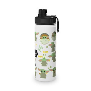 Borraccia in acciaio inossidabile Baby Yoda da 530 ml (18 oz) immagine 4