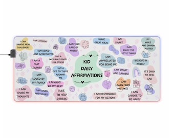 Led-muismat met dagelijkse bevestiging voor kinderen