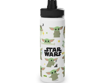 Baby Yoda roestvrijstalen waterfles van 18 oz