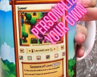 Jumbo-mok Stardew Valley Couple, 20 oz (zeer gepersonaliseerd)