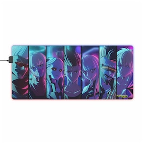 Cyberpunk Edgerunners LED Gaming Mouse Pad (4 sizes available)