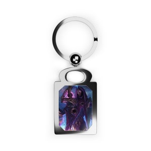Jhin Rechteck Foto Schlüsselanhänger