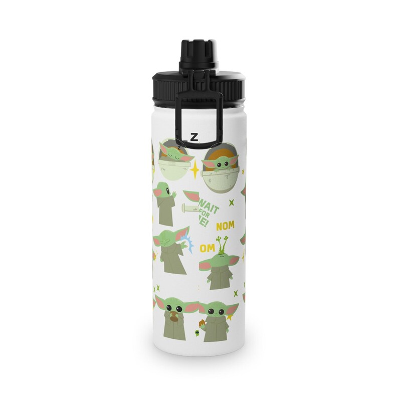 Borraccia in acciaio inossidabile Baby Yoda da 530 ml (18 oz) immagine 2