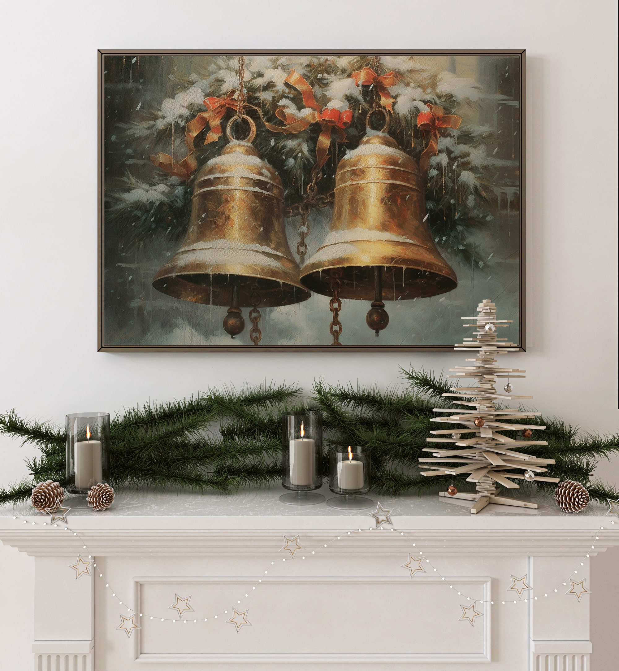 Printable Christmas Jingle Bell, Christmas Print Decor, Christmas Brass ...