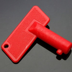 Vervangingssleutel - 3D-geprint voor uitschakeling van de hoofdschakelaar van de batterij