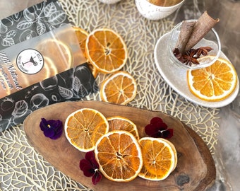 Dehydrated Oranges, Dried Orange, Cocktail Garnish, 25g/50g/100g, Cake Garnish, tea infusion, Dried Orange Slices, Dehydrated Orange wheels