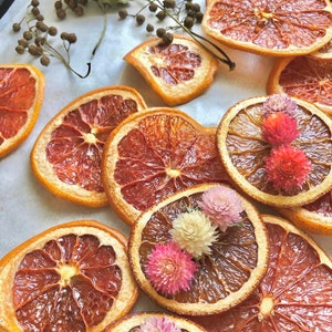 Dehydrated Ruby Grapefruit, Tea Infusion, dehydrated Citrus, Cocktail Garnish, Grapefruit Slices, Fruit Craft, Gift, Dehydrated Garnish