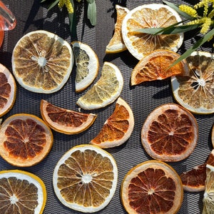 Dehydrated Grapefruit Mix (Yellow / Ruby), Tea Infusion, dehydrated Citrus, Cocktail Garnish, Grapefruit Slices, Fruit Craft, Gift