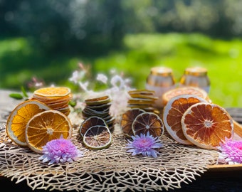 Dehydrated Citrus Mix (100/160/240/320/400 pcs), Grapefruit, Orange, Lemon, Lime, Wedding Decoration, Cocktail Garnish, Dried Fruits, Gift