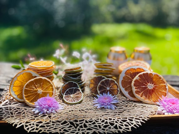 Dehydrated Citrus Mix (100/160/240/320/400 pcs), Grapefruit, Orange, Lemon, Lime, Wedding Decoration, Cocktail Garnish, Dried Fruits, Gift