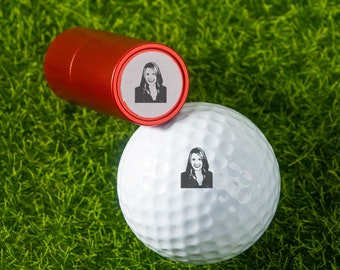 Timbres de balle de golf personnalisés, faits sur votre photo, cadeaux de golf pour papa, cadeaux de golf pour papa, marqueurs de balle de golf uniques, timbre de golf personnalisé, marqueurs personnalisés