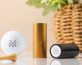 Cadeau unique - Golf personnalisé - Accessoires de golf - Cadeaux pour papa - Timbre métallique - Timbre auto-encreur - Timbres numériques