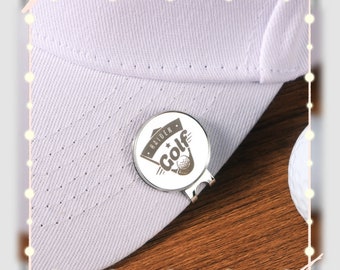 Golf Marker with Hat Clip | Golf Gifts for Men | Personalized Gifts for Dad | Many Colors Custom Design