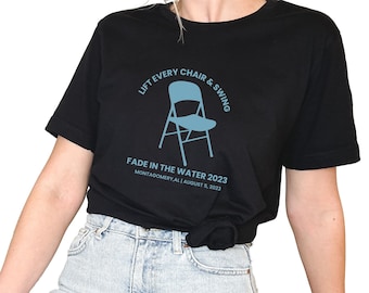 Levante cada silla y camisa de columpio, camisa de pelea de barcos de Alabama, pelea de barcos de Montgomery, camiseta de barco fluvial de Montgomery, camisa de silla plegable, regalo para ella