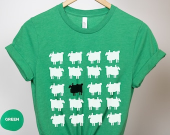 Black Sheep T-Shirt, Black Sheep Of The Family Shirt, Sheep Lover T-Shirt, Animal Lover Gift, Funny T-Shirt, Animal Shirt, Black Sheep tee
