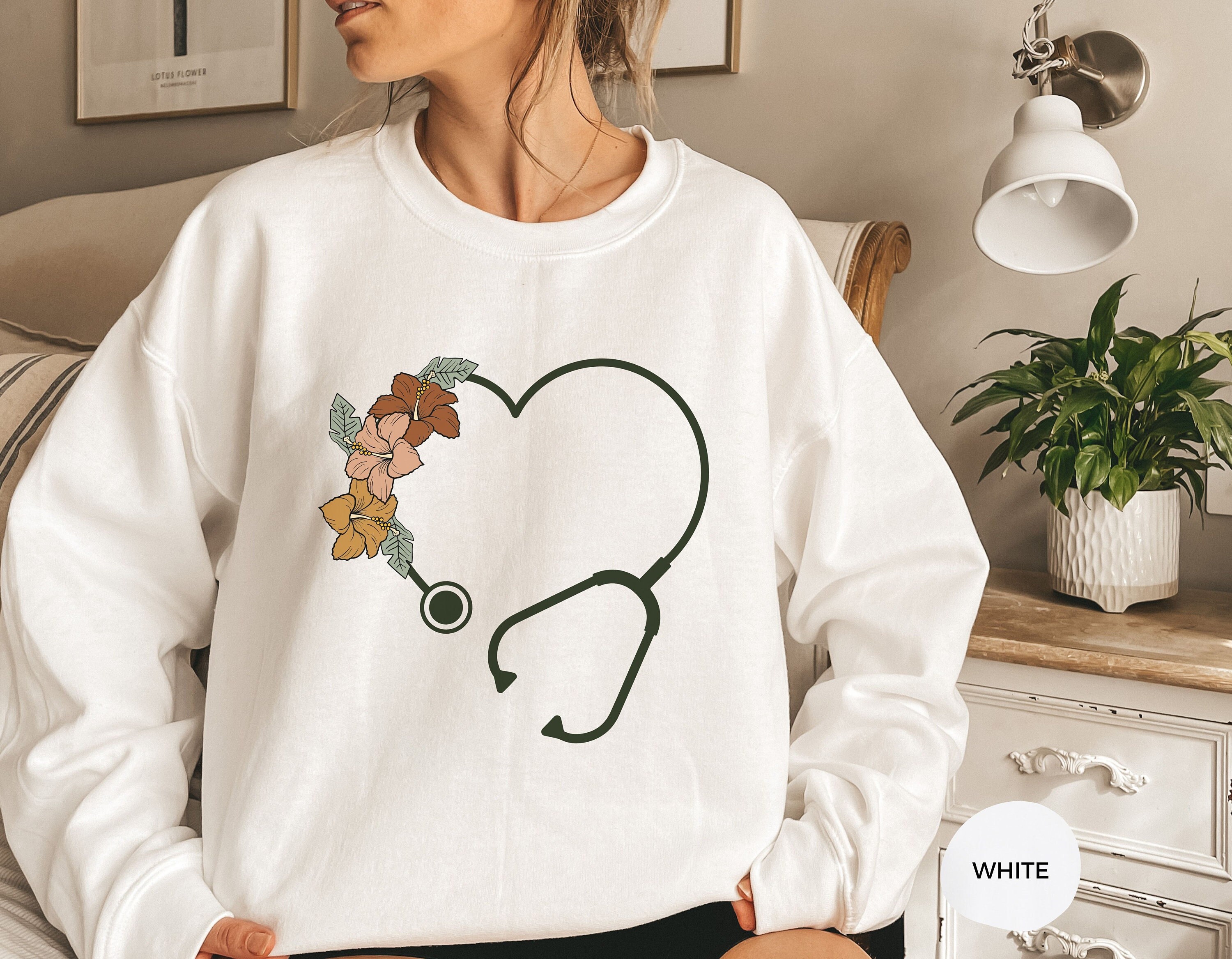 Nurse Life Sweatshirt, Gift For Nurse, Nurse Week, Nursing School Sweatshirt, Registered Nurse Sweatshirt, Leopard Print Nurse Sweatshirt