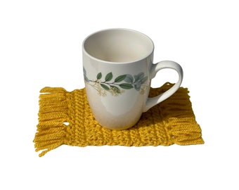 mug rug cozy crochet boho fun decor