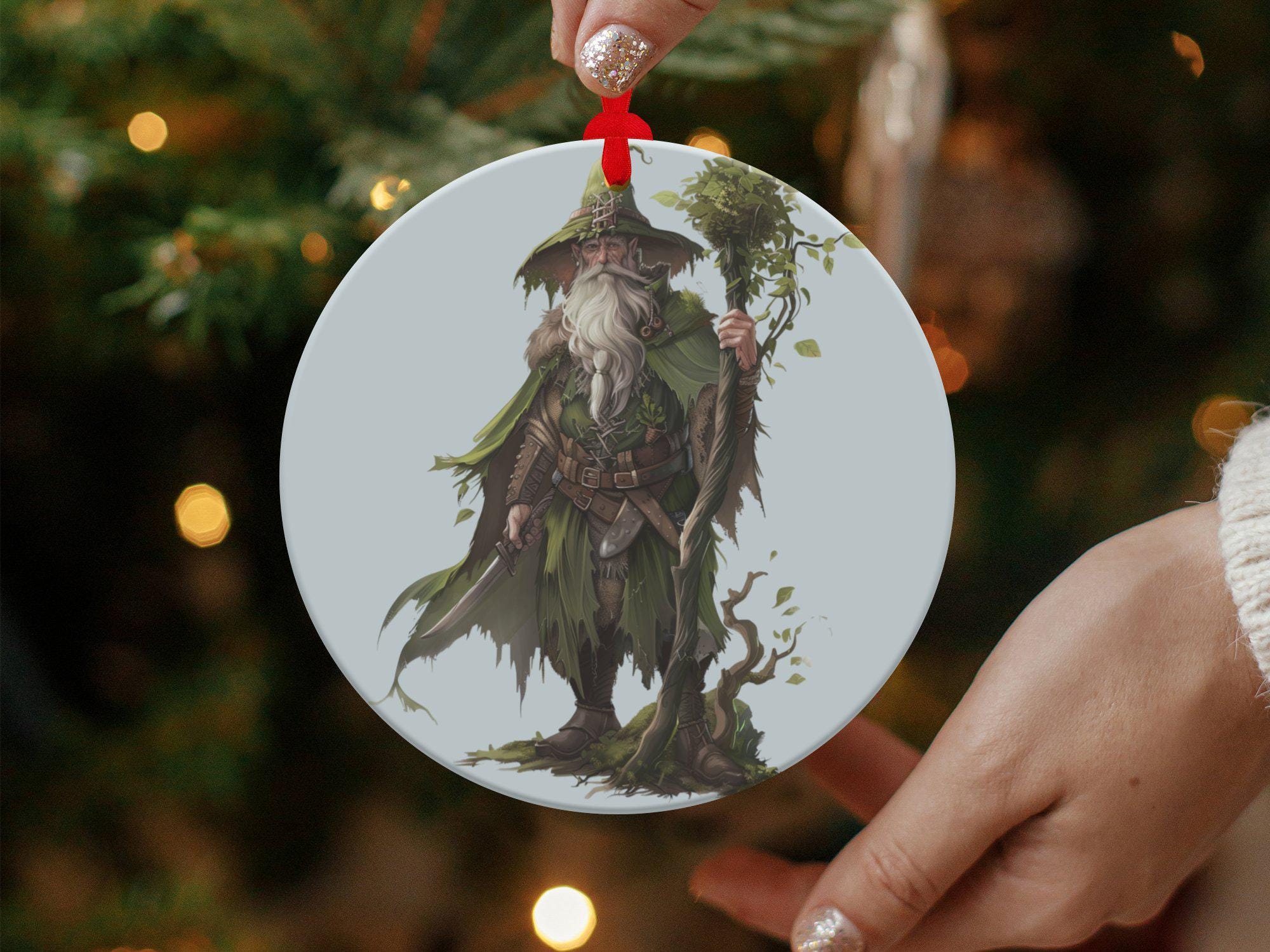 Fantasy Wizard Digital Print, Mystic Forest Sorcerer Illustration ...