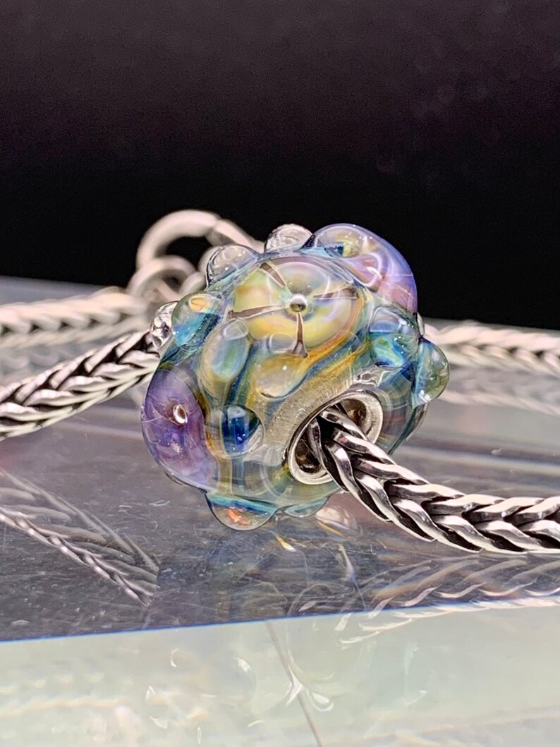 Lampwork Glass Big Hole European Bracelet Charm Bead Sterling Silver ...