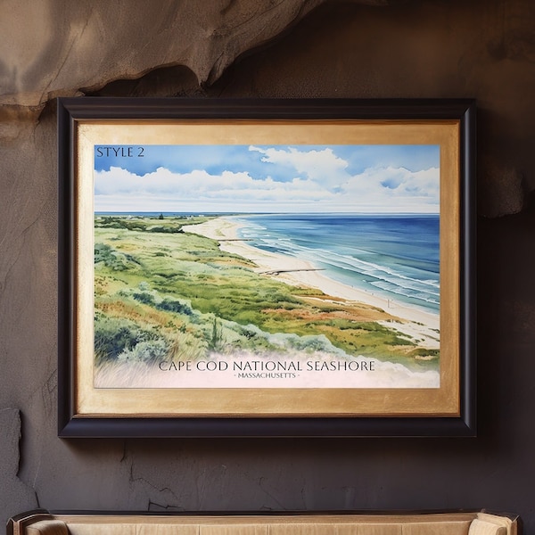 Cape Cod National Seashore Painting Massachusetts Wall Art Cape Cod National Seashore Poster Massachusetts Photo  Massachusetts