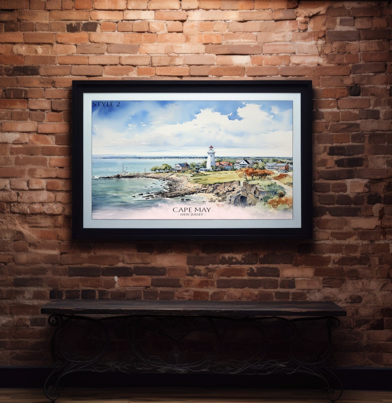 Cape May Painting Cape May Wall Art Cape May Poster New Jersey Etsy