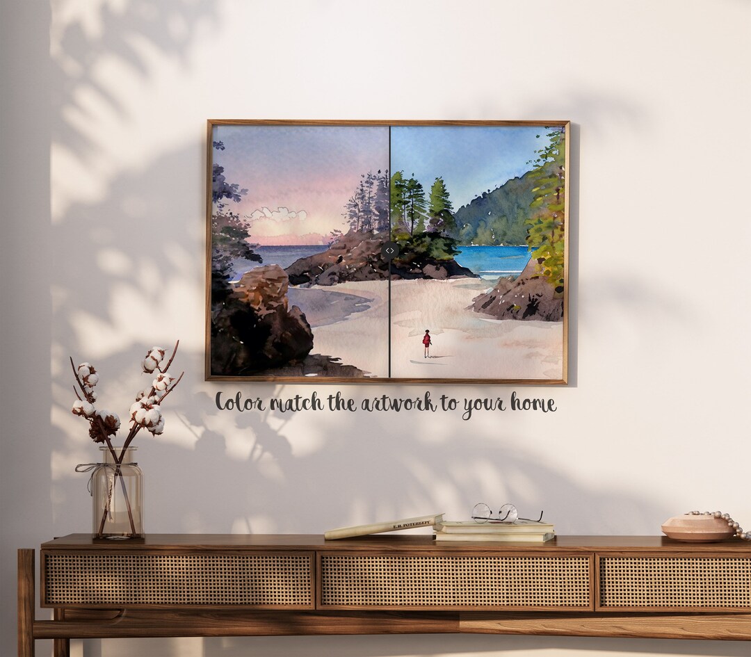 Vancouver Island Print Watercolor Painting Wall Art Vancouver Etsy