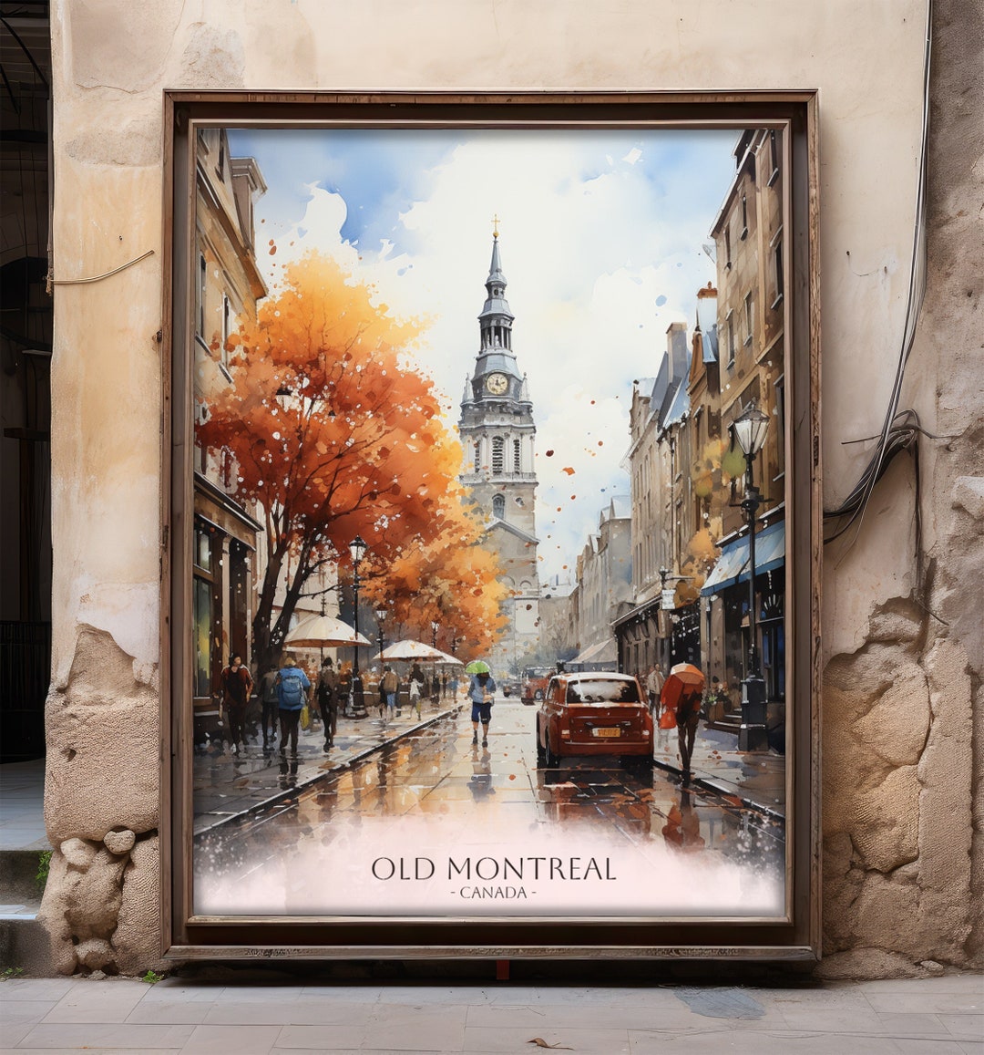 Old Montreal Painting Old Montreal Wall Art Old Montreal Poster Old Montreal Photo Old Montreal