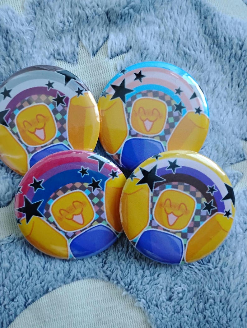 Pride Button Pins!! | Noob Pinback Pins 2.25in - Etsy
