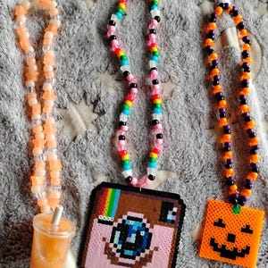 Kandi Toy Charm Necklaces!! | Perler Rave Kandi