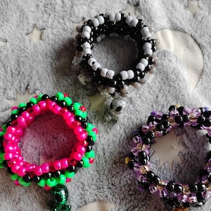 Kandi 3d Alien Charm Kandi Cuff | Kandi Cuff