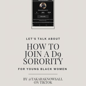 How to Join a D9 Sorority (VERSION 2)