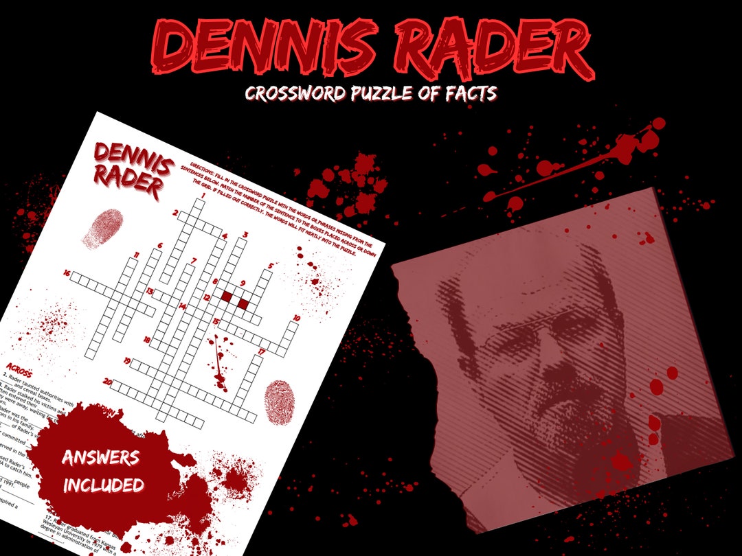 Dennis Rader Crossword Puzzle Digital Download True Crime Game True Dennis Rader Crossword Puzzle Digital Download True Crime Game True