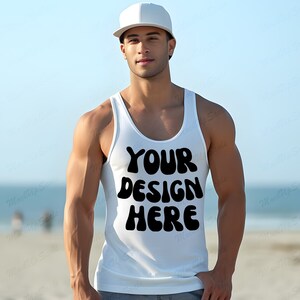 White Bella Canvas 3480 |Tank Mockup | Next Level Tank Mockup White | Model Mock up | Tank Top Mockup | Tank Top Mock up | Summer Mockup