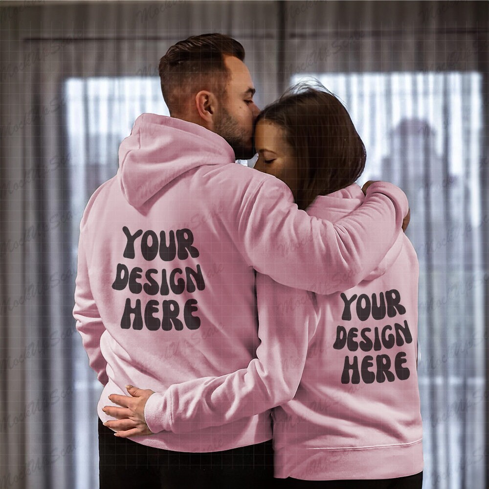 Couple Matching Hooded Sweatshirts- Loved and Covered by Him and Her – A  Perfect Shirt