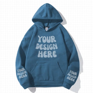 Gildan 1850 Hooded Sweatshirt – Antique Sapphire Color Blend Hoodie For Casual Wear
