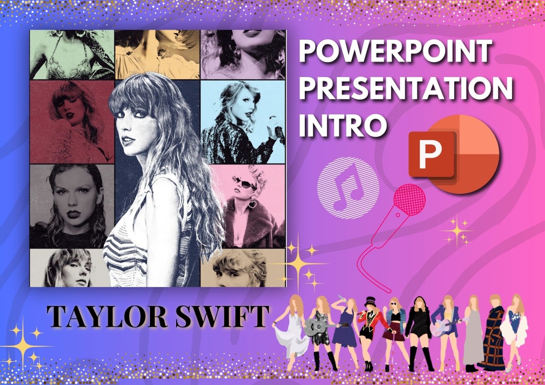 Taylor Swift Powerpoint Presentation Intro, Eras Tour Inspired Taylor Swift Powerpoint Presentation Intro, Eras Tour Inspired