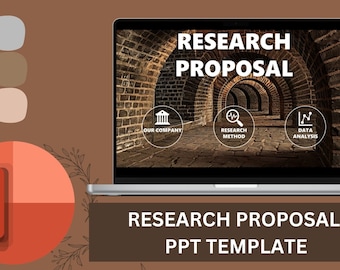 Research Powerpoint Presentation | PowerPoint Template  | Powerpoint Background Aesthetic  | Presentation Design