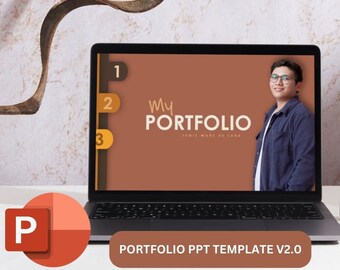 Szablon Powerpoint do profesjonalnego portfolio | Szablon PPT | Projekt kreatywny | Projekt prezentacji