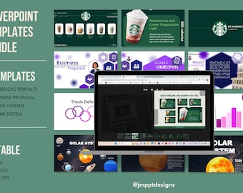 Stream Bundle Powerpoint Szablony, Powerpoint Prezentacja Portfolio Szablon, Starbucks, Propozycja Biznesowa, Microsoft Powerpoint 2019